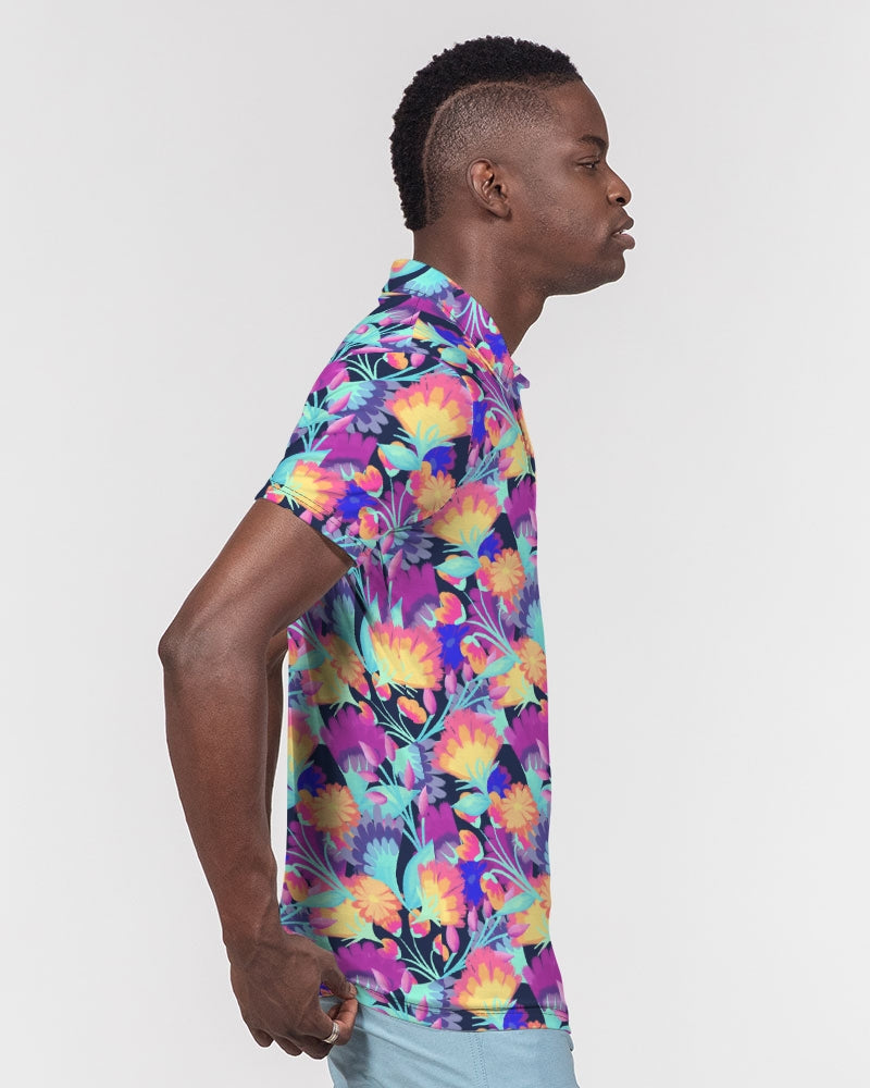 Vivid Blossoms Men's Polo