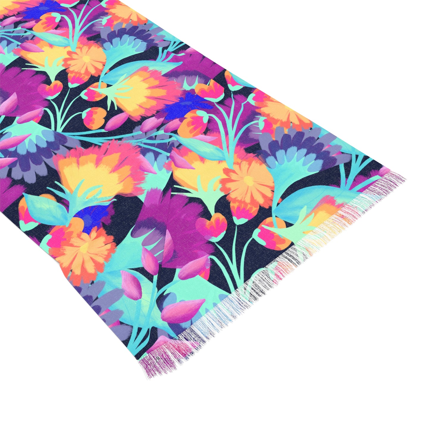 Vivid Blossoms Light Scarf