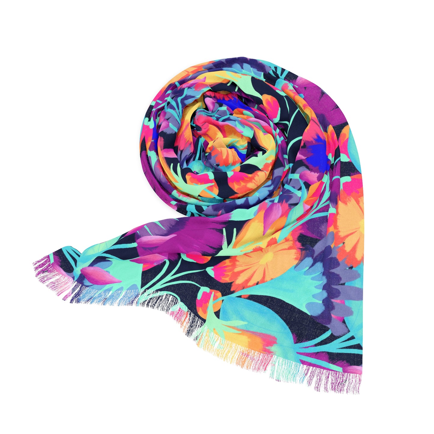 Vivid Blossoms Light Scarf