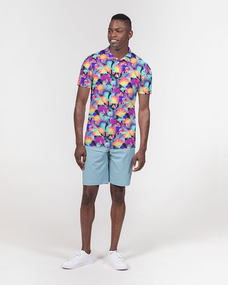 Vivid Blossoms Men's Polo