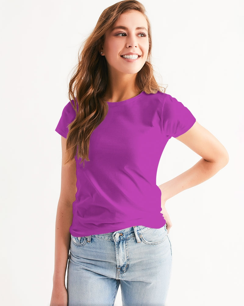 Vivid Blossoms Fushia Tee