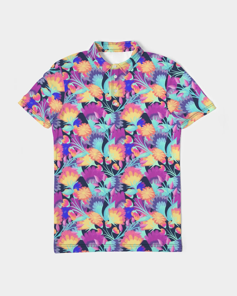 Vivid Blossoms Men's Polo