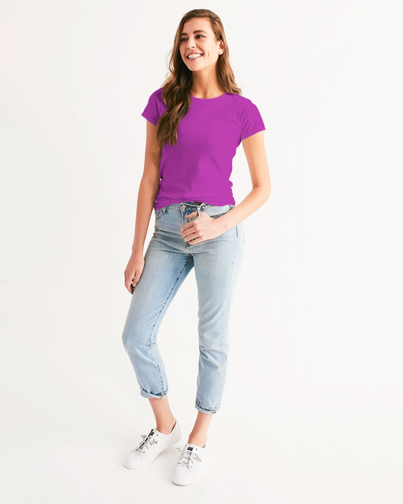 Vivid Blossoms Fushia Tee