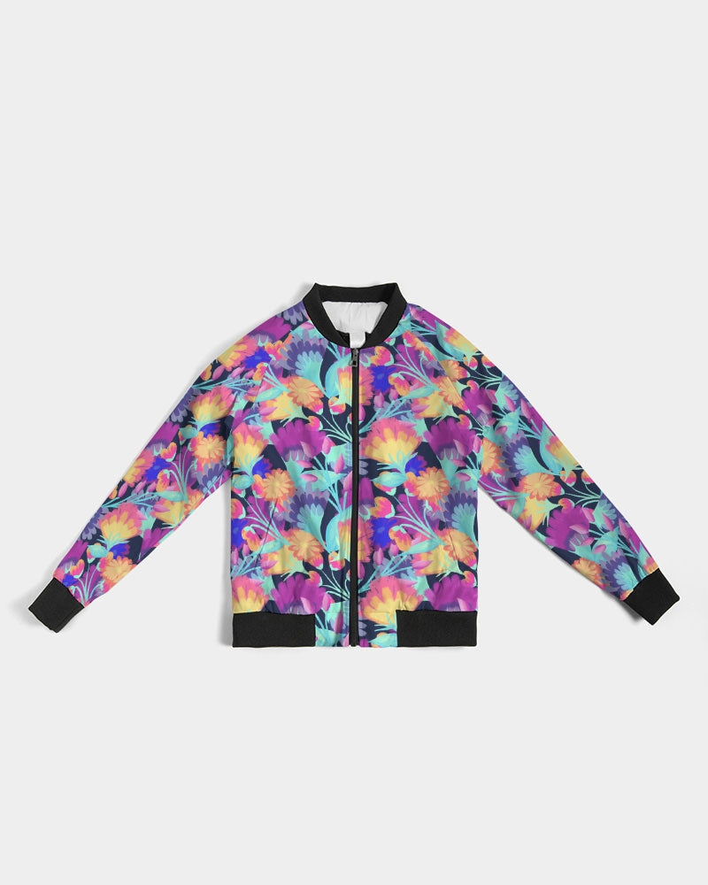 Vivid Blossoms Bomber Jacket