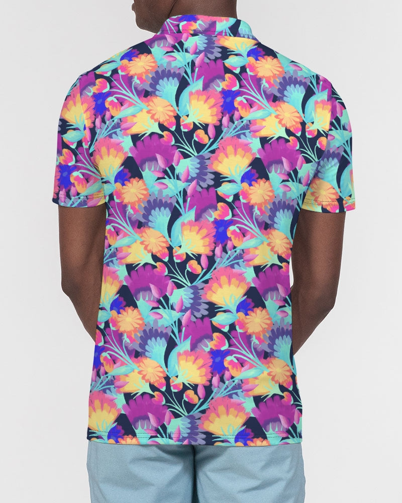 Vivid Blossoms Men's Polo