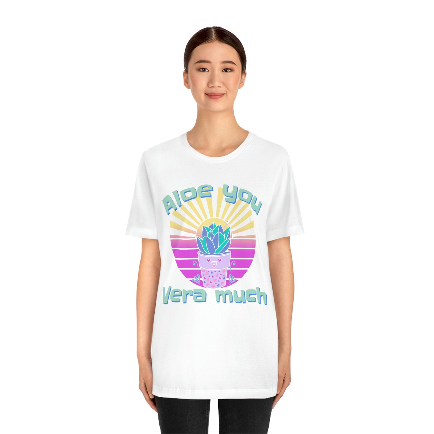 Jersey Short Sleeve Tee: Aloe you Vera much (unisex)
