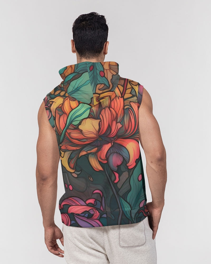 Peonies Sleeveless Hoodie