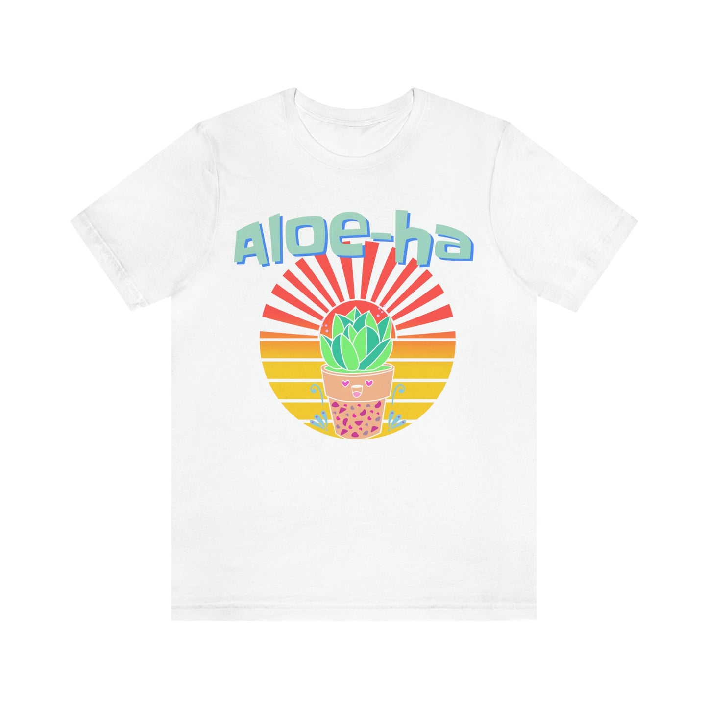 Jersey Short Sleeve Tee: Aloe-ha (unisex)