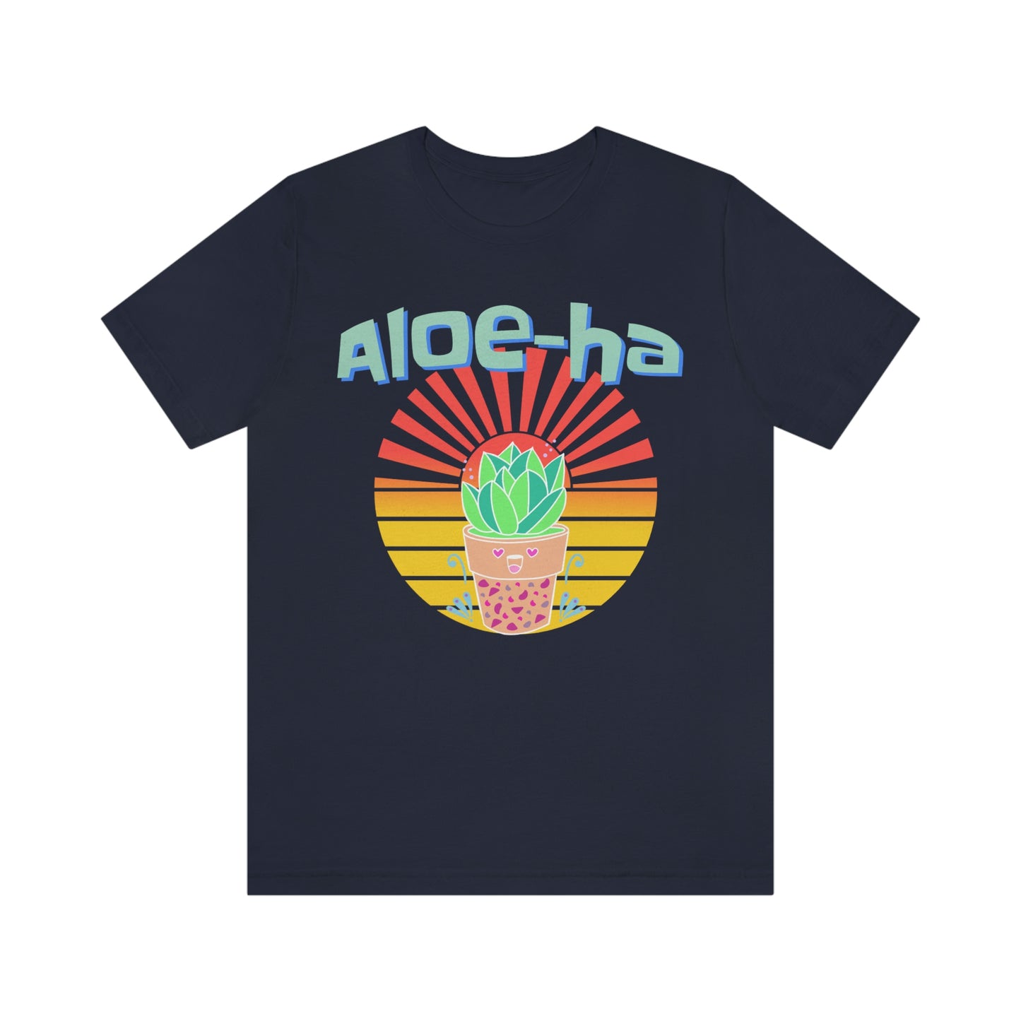Jersey Short Sleeve Tee: Aloe-ha (unisex)