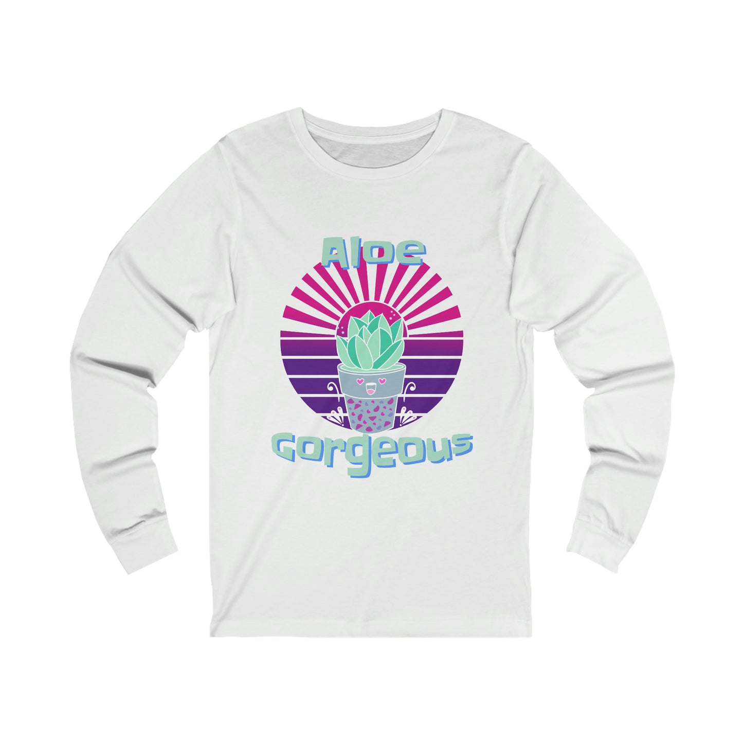 Jersey Long Sleeve Tee: Aloe Gorgeous (unisex)