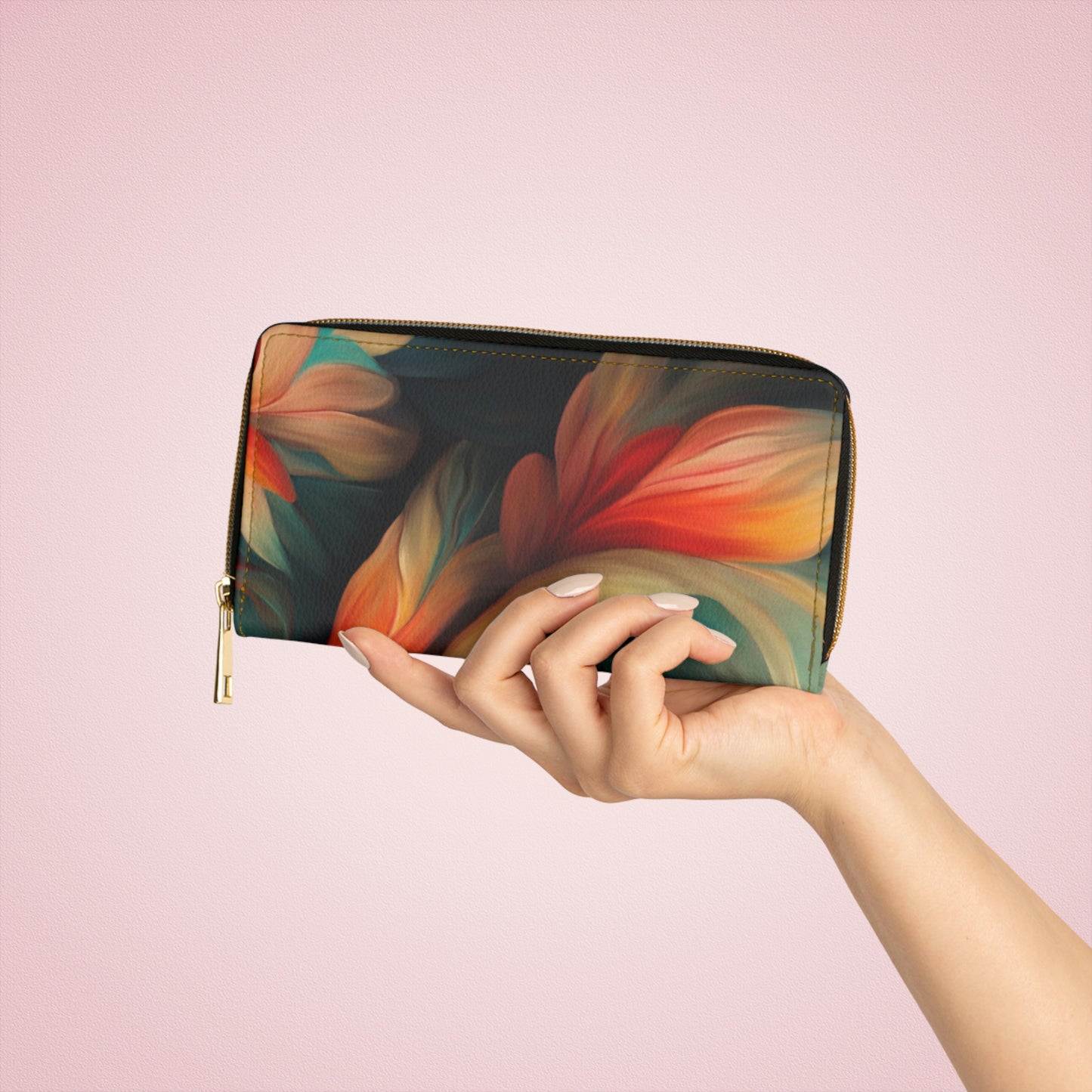 Cordyline Tango Zipper Wallet