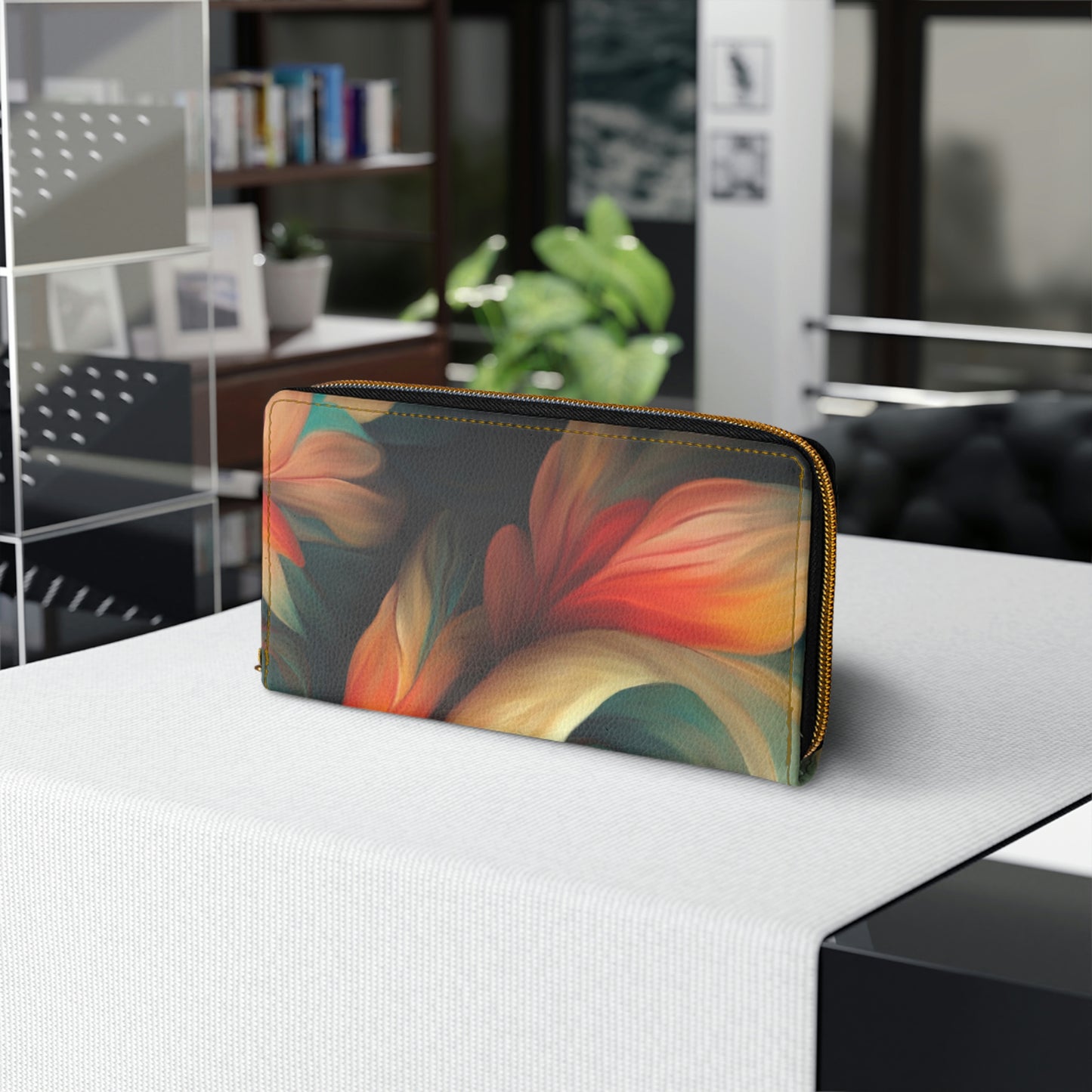 Cordyline Tango Zipper Wallet