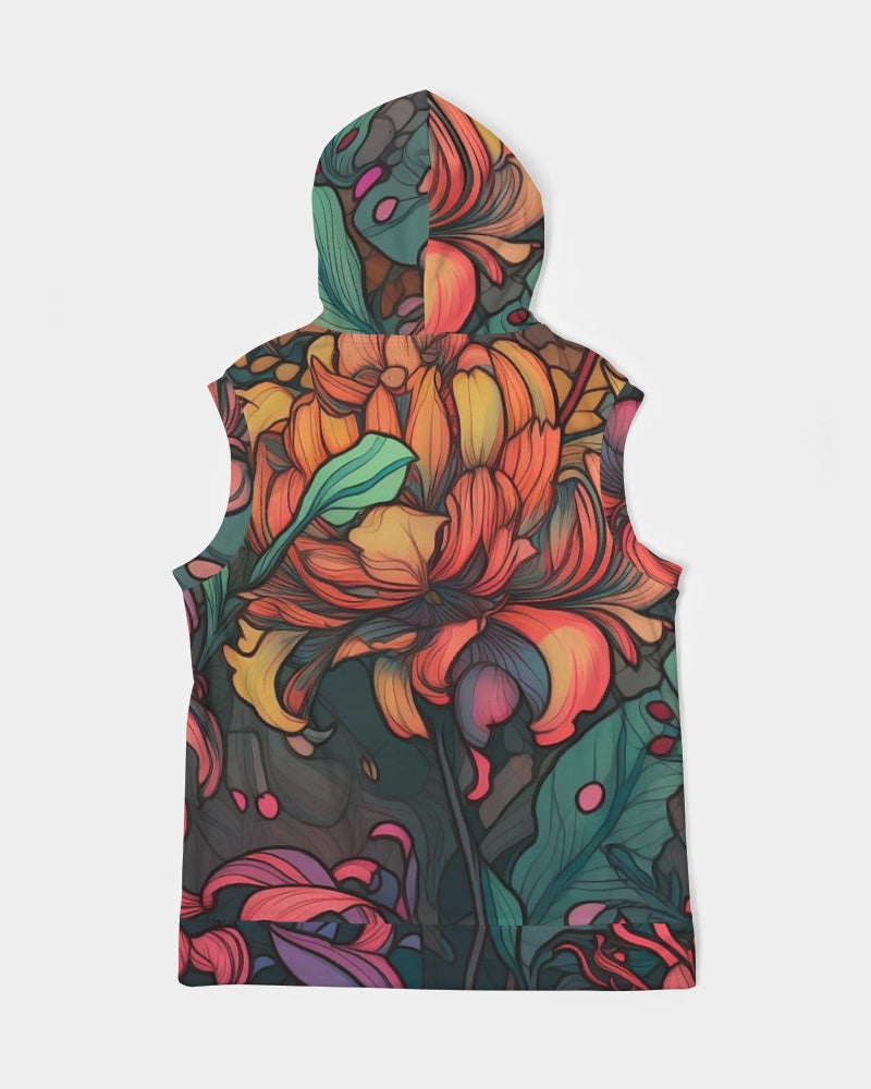 Peonies Sleeveless Hoodie