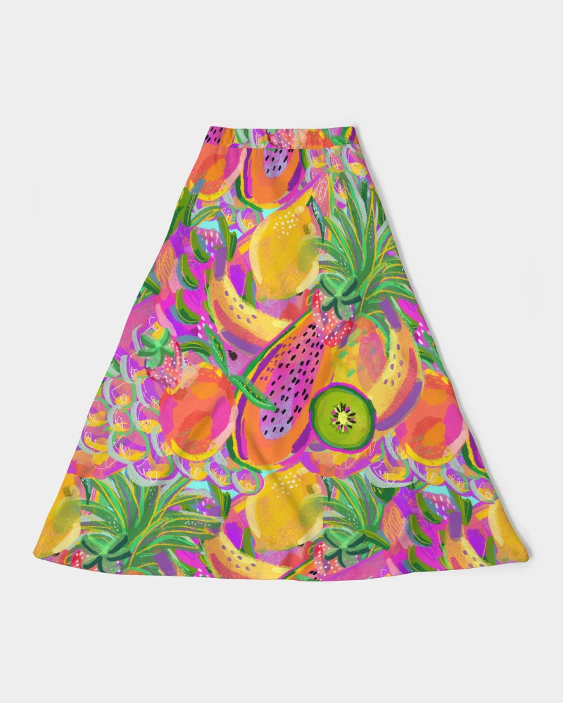 Fruit Salad Women's A-Line Midi Skirt