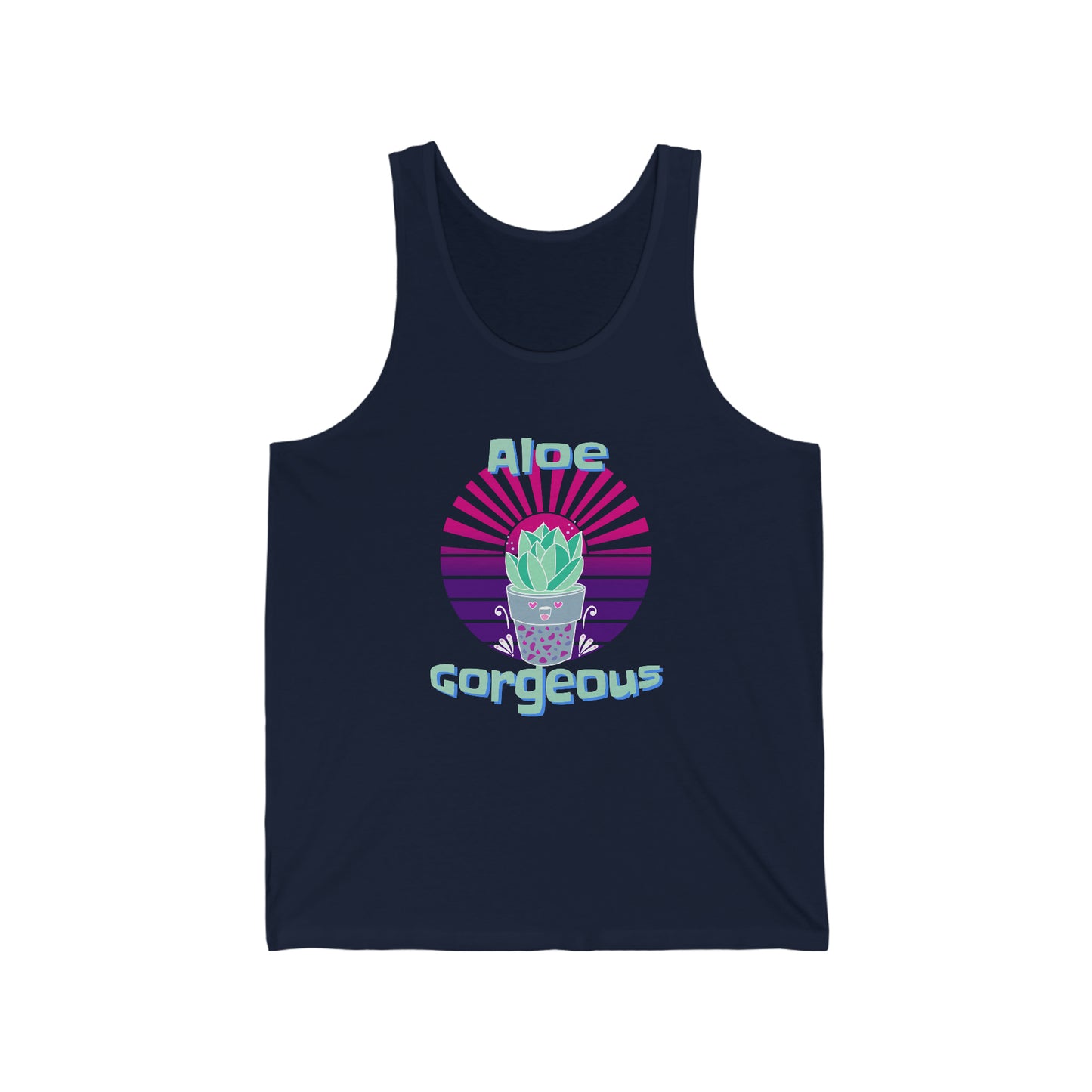 Jersey Tank: Aloe Gorgeous (unisex)