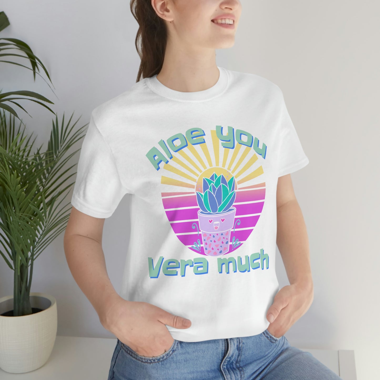 Jersey Short Sleeve Tee: Aloe you Vera much (unisex)