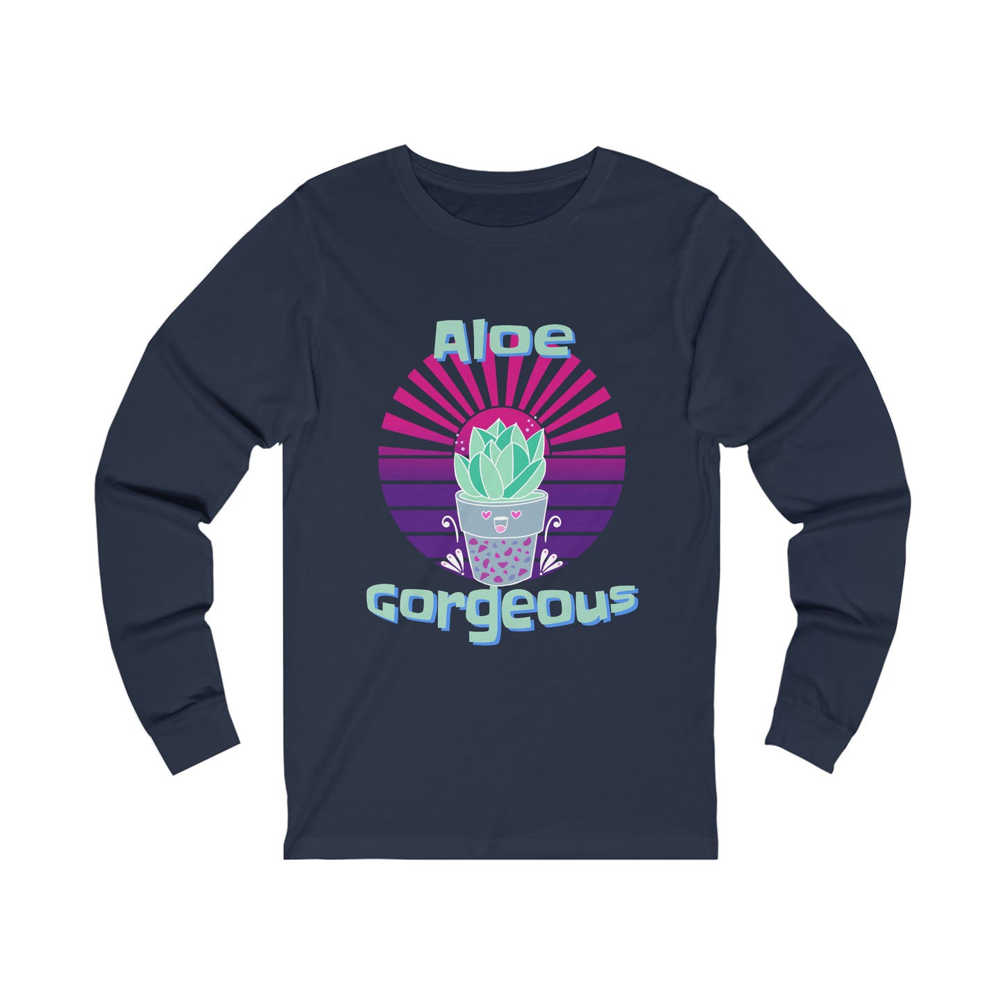 Jersey Long Sleeve Tee: Aloe Gorgeous (unisex)