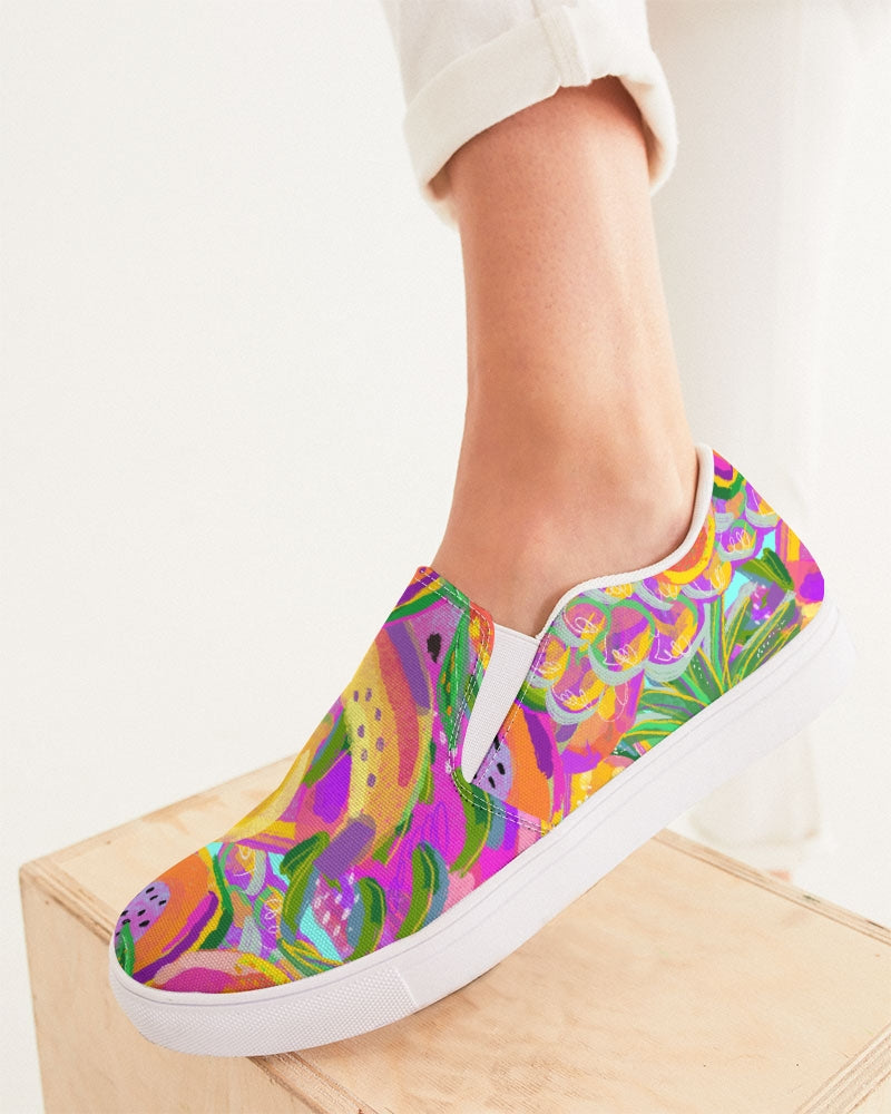 Fruit Salad Women's Slip-On Canvas Shoe