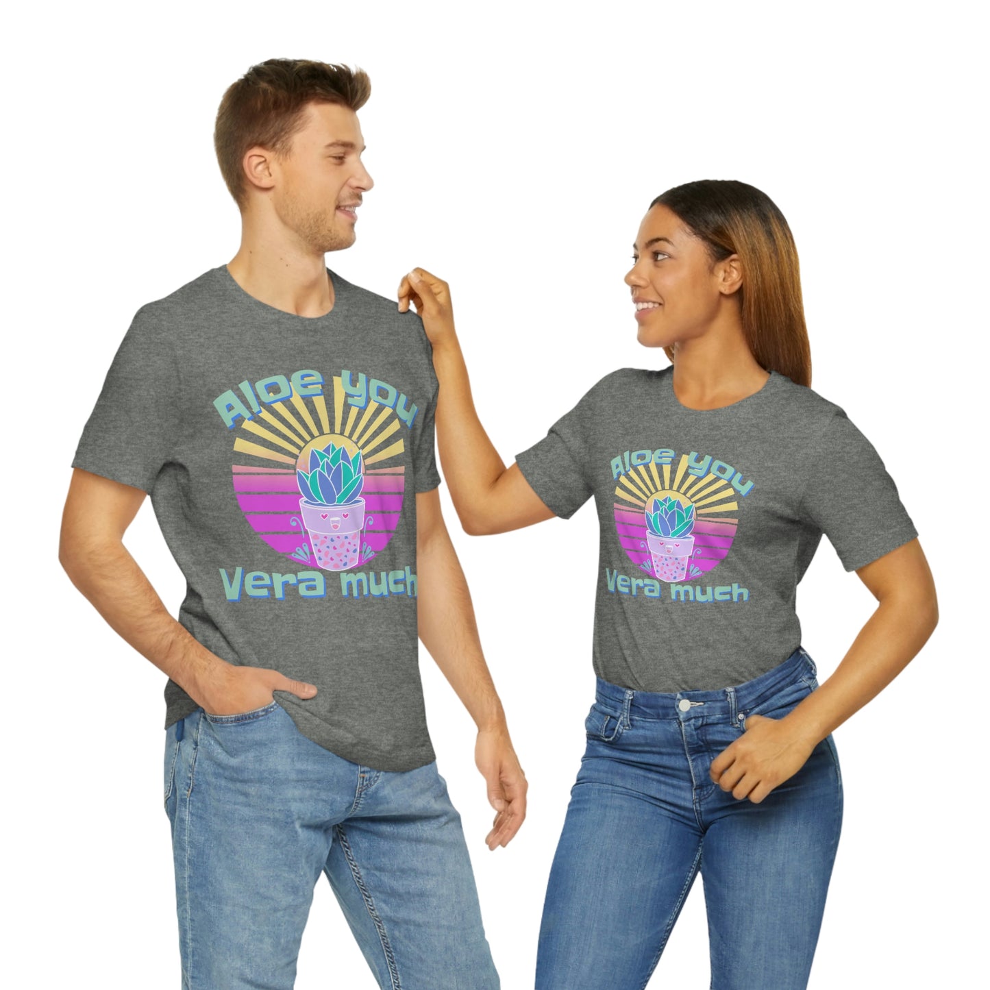 Jersey Short Sleeve Tee: Aloe you Vera much (unisex)