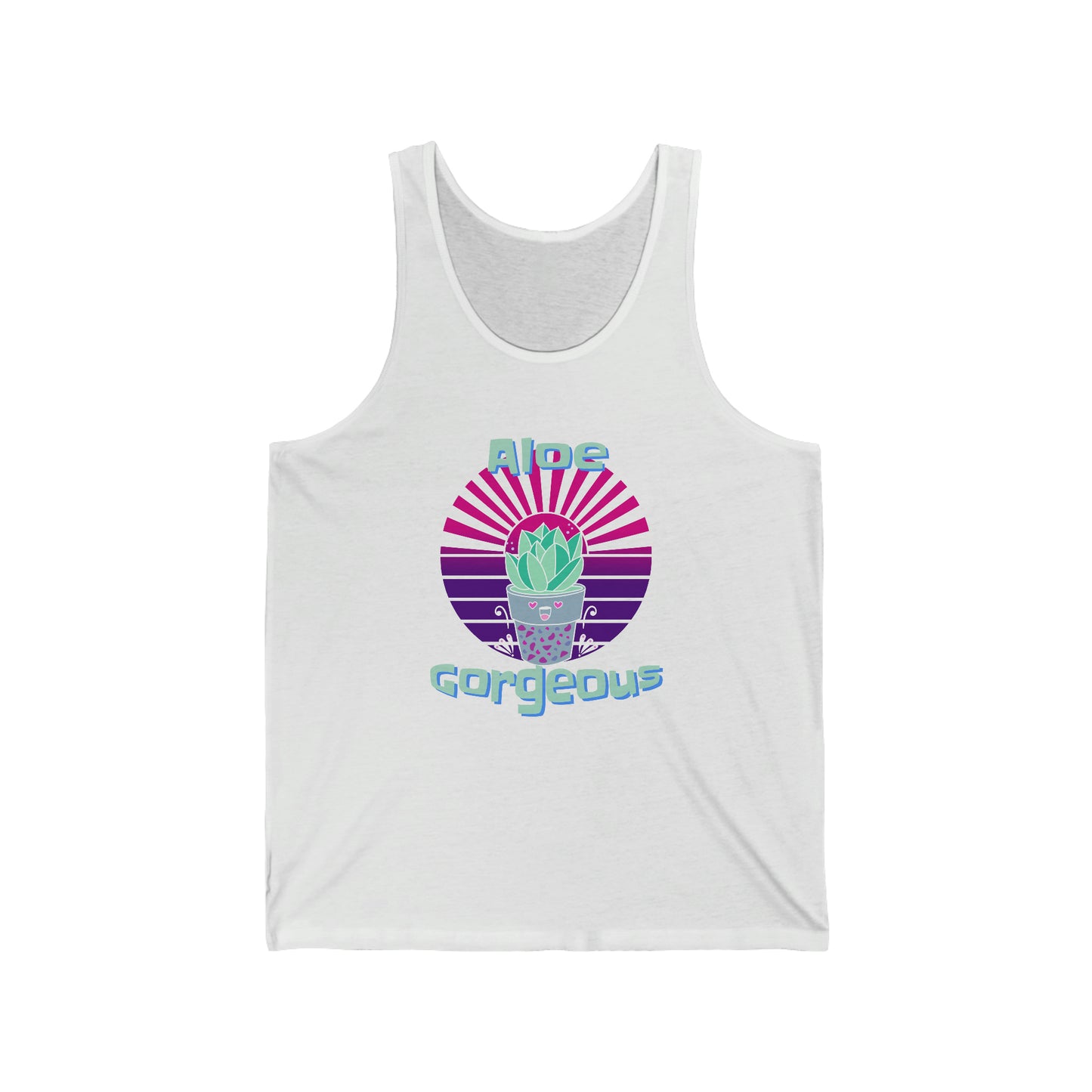 Jersey Tank: Aloe Gorgeous (unisex)