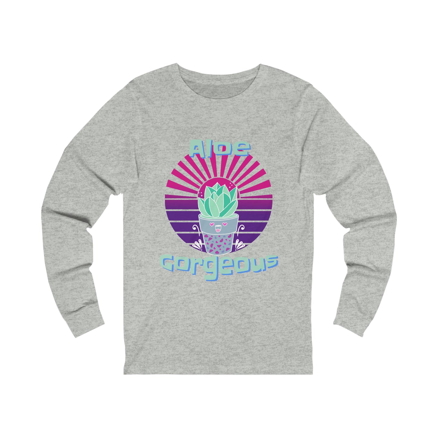 Jersey Long Sleeve Tee: Aloe Gorgeous (unisex)