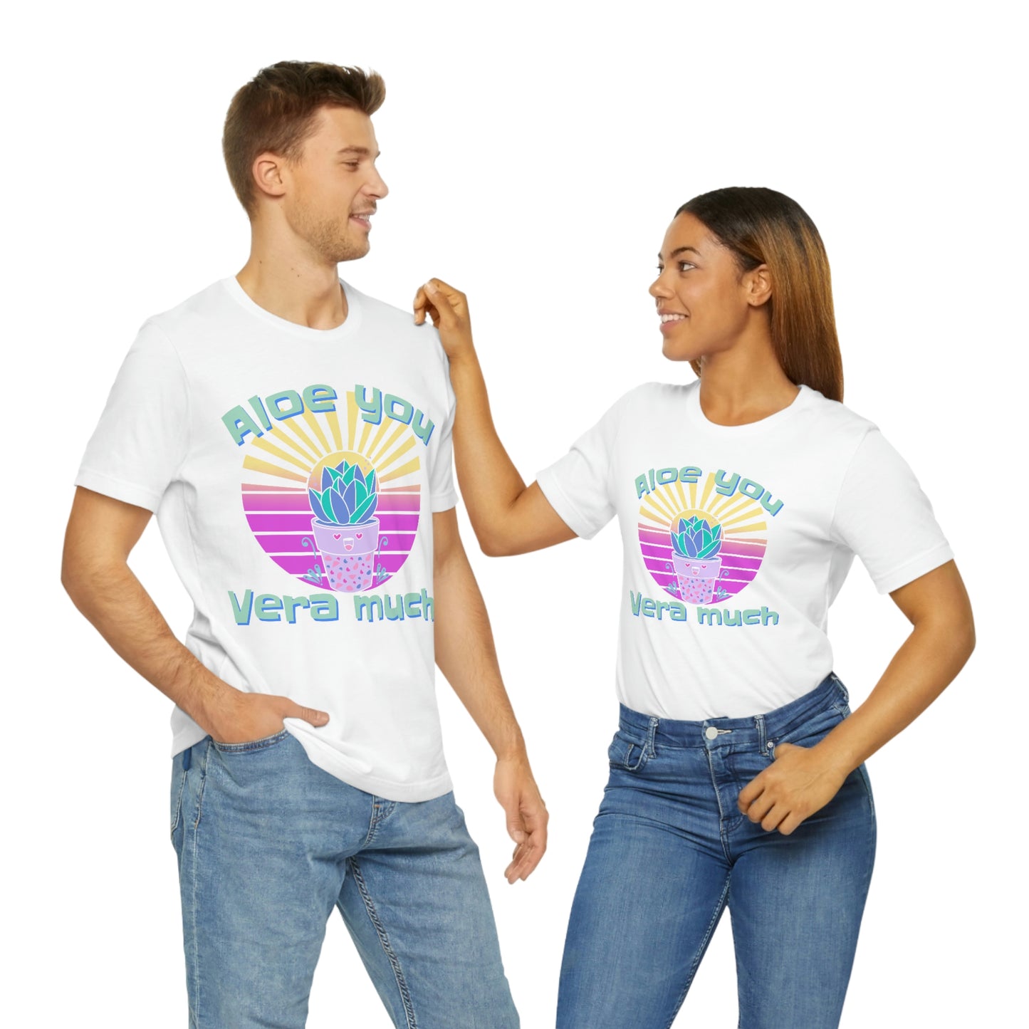 Jersey Short Sleeve Tee: Aloe you Vera much (unisex)