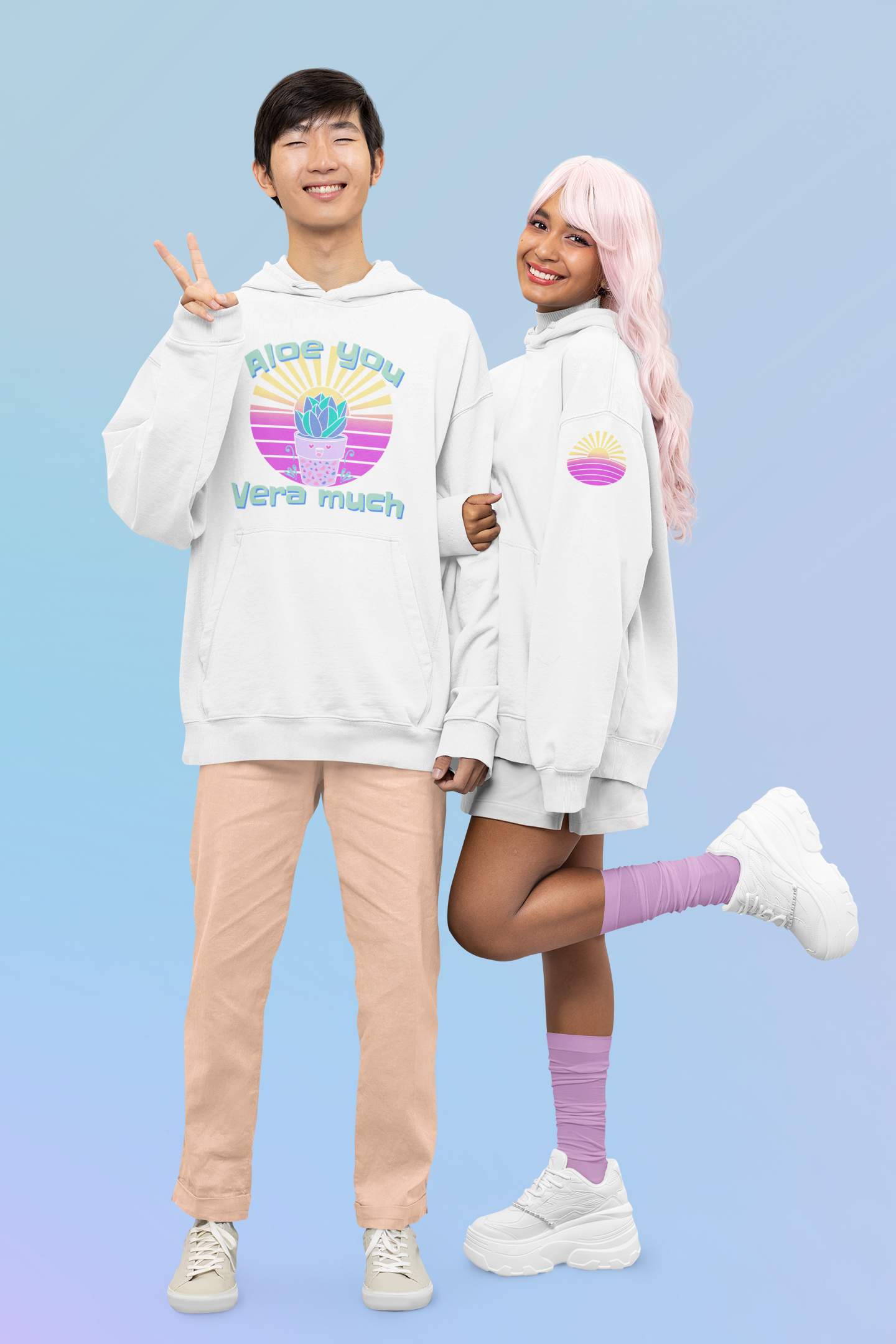 Hoodie: Aloe you Vera much