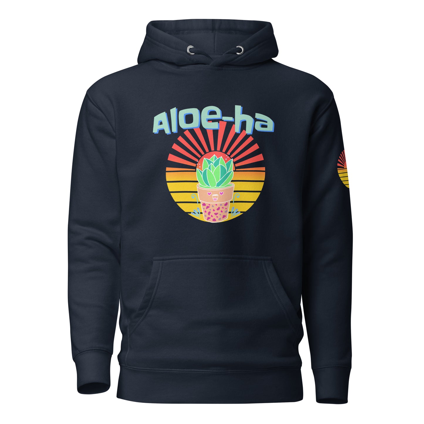 Hoodie: Aloe-ha (unisex)
