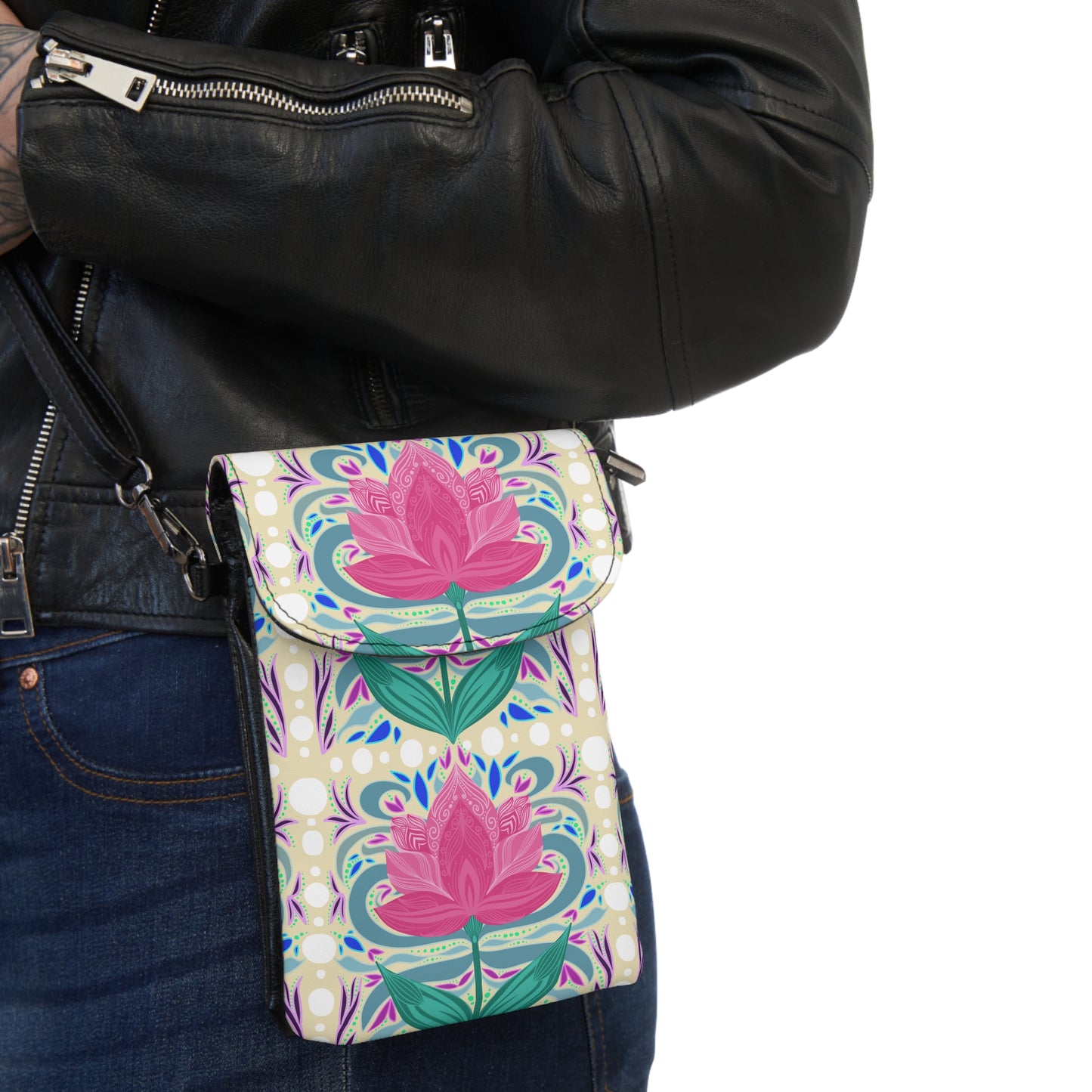 Floral Allure 2 Cell Phone Wallet