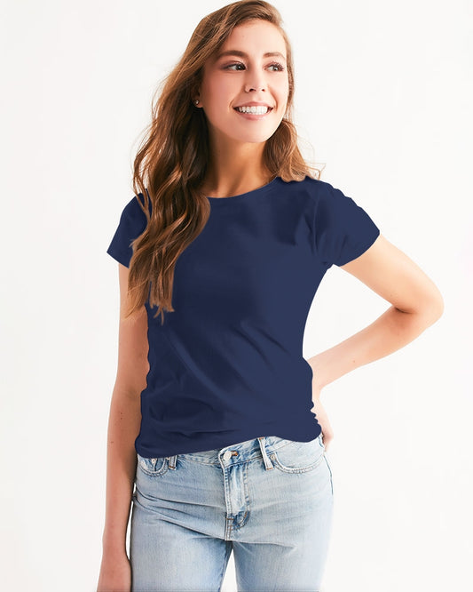 Vivid Blossoms Navy Tee