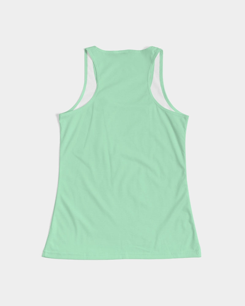 Vivid Blossoms Mint Tank