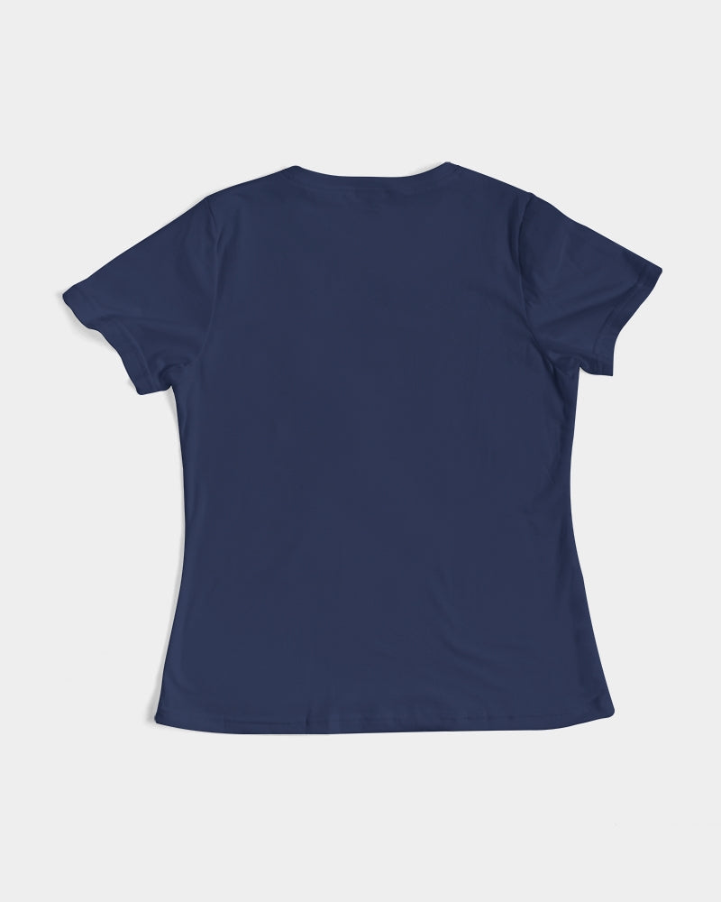 Vivid Blossoms Navy Tee