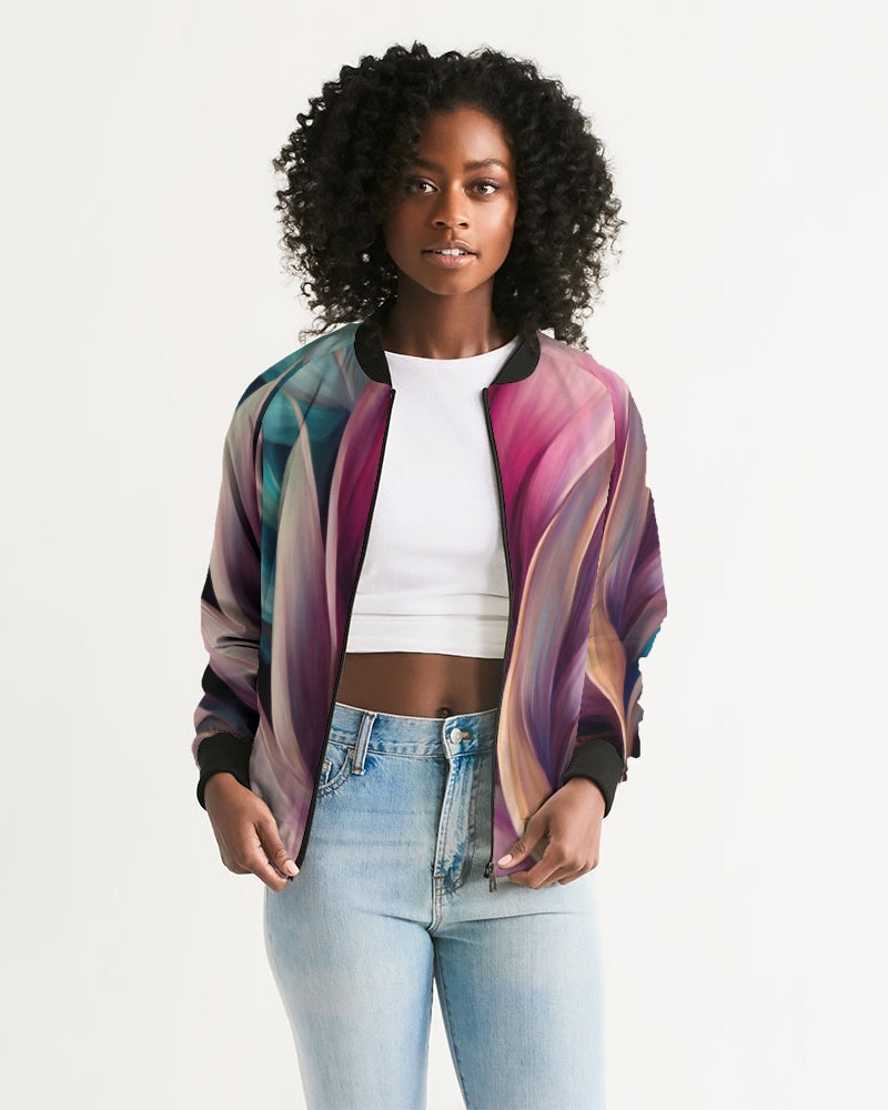 Iridescent bomber store jacket